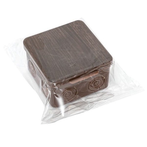 Коробка распаячная КМР-030-035 пылевлагозащищенная без мембранных вводов (80х80х50) тёмное дерево PROxima | код plc-kmr-030-035-t | EKF фото 3 Коробка распаячная КМР-030-035 пылевлагозащищенная без мембранных вводов (80х80х50) тёмное дерево PROxima | код plc-kmr-030-035-t | EKF фото 3