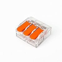 PCT-613 Клемма универ. строит.-монтаж. с рычаж. 3-проводная 0.5-6мм2 (аналог 221-613), шт | код PCT-613 | SUPU