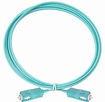 Патч-корд оптический LANMASTER, симплексный, SC/PC-SC/PC, OM3, LSZH, 1.0 м | код LAN-SC-SC/OM3-1.0 | LANMASTER