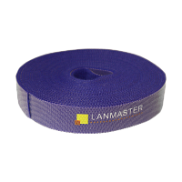Хомут-липучка LANMASTER шириной 20 мм, 5 м, синий | код LAN-VCM5M-BL | LANMASTER