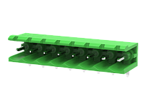 MC-PA5.08H03-G-0002 Разъём штекерный MC, угл. конт.,шаг 5.08мм,3 конт.откр. ,зел., шт | код MC-PA5.08H03-G-0002 | SUPU