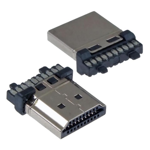 Разъём HDMI/DVI RUICHI HDMI AM - Welding, 20 контактов | код 107525 | Ruichi