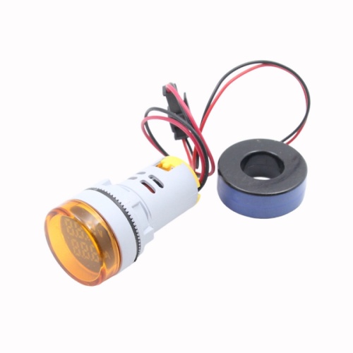 Индикатор значения тока и напряжения AD-22 (LED) d22мм желтый IP54 HLT | код 085-06-261| HLT