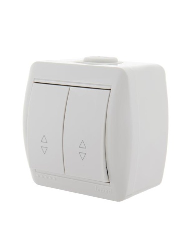 Ната Выкл х2 прох белый | код 710-0200-106 | Lezard Ната Выкл х2 прох белый | код 710-0200-106 | Lezard