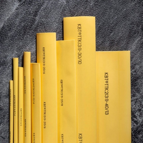 Трубка термоусадочная клеевая ТТК(3:1)-6/2 желт. (уп.10м) КВТ 102413 фото 5