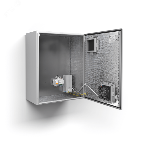 Термошкаф с обогревом и активной вентиляцией, IP55, -50град. до +50град.С, 600x760x350 мм | код ТШ-2-В1 | Тахион-климат