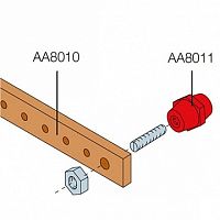 Изолятор шины (1упак=5шт) | код. AA 8011 | ABB