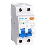 Дифференциальный автомат NB1L 1P+N B10 30mA тип A 6kA (36mm) соответствует стандарту ROHS (CHINT) | код 203005 | CHINT