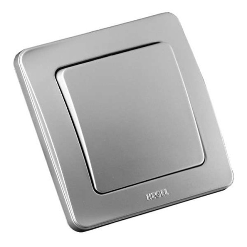 Переключатель одноклавишный скрытый Серебро 10А | код ВС10-361-06 | HEGEL Переключатель одноклавишный скрытый Серебро 10А | код ВС10-361-06 | HEGEL