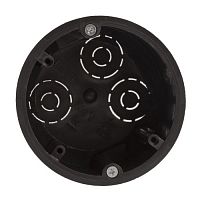 Коробка установочная KUP-73-45-m-black для полых стен саморезы металлические лапки черная IP20 | код Б0052724 | ЭРА