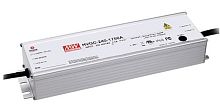 Источник питания AC-DC, 240Вт, стабилизатор тока, IP67, вход 180…528В AC, 47…63Гц/254…747В DC, ККМ, выход 700мА/171.4…342.8В, изоляция 3750В AC, в кожухе 254.2х68х38.8 мм, -40…+70С, потенциометр, димминг 3 в 1 | код HVGC-240-700AB | MeanWel