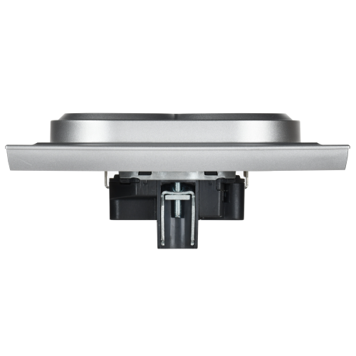 BRITE Розетка 2-местная с заземлением без защитных шторок 16А в сборе РС12-3-БрА алюминий | код BR-R21-16-K47-F | IEK фото 4