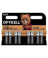 Элемент питания алкалиновый AA/LR6 (блист. 8шт) Basic | код 5051008 | Opticell
