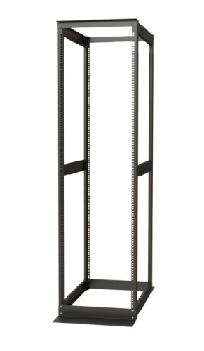 Hyperline ORK2A-4781-RAL9005 Открытая стойка 19-дюймовая (19), 47U, высота 2426 мм, двухрамная, ширина 550 мм, глубина регулируется 800-1250 мм, цвет черный (RAL 9005) | код 446061 | Hyperline