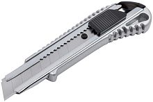 Нож технический "Классик" 18мм усилен. метал. корпус резиновая вставка КУРС 10172