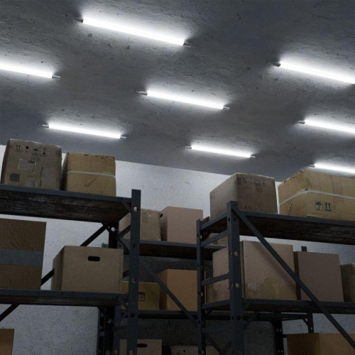 Светильник светодиодный Ultracompact 18Вт 6500К IP65 1800лм 1035х39х31.5мм линейный матов. с БАП 90мин GAUSS 143424318A фото 6