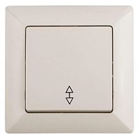Переключатель Intro Solo 4-103-02 одноклавишный 10А-250В, IP20, СУ, слоновая кость | код Б0053577 | ЭРА