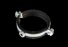 Хомут трубный с рез.профилем (8-11мм) 1/8' M8 оцинкованный | код ХТР (8-11мм) 1/8 M8 | KMP