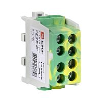 Клемма распределительная КСР с двойным винтом 2x25/2x16 желто-зеленая PROxima | код ksr-2.25-2.16-y-green | EKF