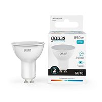 Лампа светодиодная Elementary 11Вт MR16 4100К нейтр. бел. GU10 850лм | код 13621 | Gauss