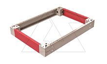 Комплект боковых панелей для основания 100х400мм (ВхГ), RAL7012, 2 шт. | код 710-140 | Tekpan
