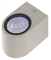 Светильник фасадный ДБУ GU10 без ламп корпус поликарбонат серый полуовал односторонний IP65 Jazzway | код 5039933 | JazzWay