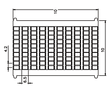 TMB4.2-100/1...10V Маркировка для клемм 4,2 мм нумерация 1-10 , шт | код TMB4.2-100/1...10V | SUPU