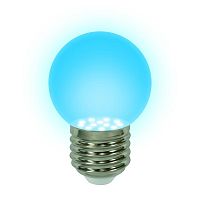 Лампа светодиодная G45 0.65Вт Blue E27 голуб.