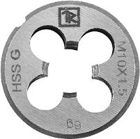 MDG8125 Плашка D-DRIVE круглая ручная с направляющей в наборе М8х1.25, HSS, Ф25х9 мм | код MDG8125 | Thorvik