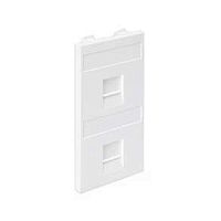 Connect Адаптер на 2 RJ45 CJ545U(FM) CJ546U(FM) шторки CIMA-модуль 52x108мм SC белый | код S76B-9 | Simon