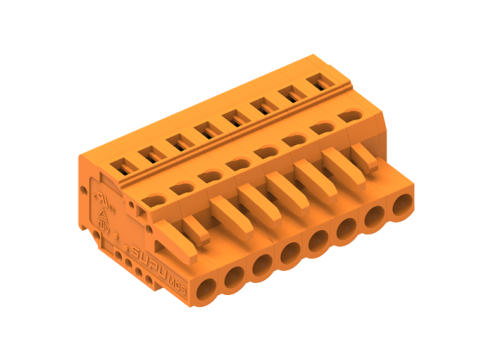 458119 Розетка каб. MCS, шаг 5.08мм, 19 конт., оранж., шт | код 458119 | SUPU