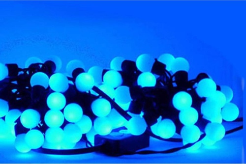 Гирлянда "Шарики" ILDBL050-B-E 2.4см 50 LED.7.5м син. | код 4690601041227 | SHLights