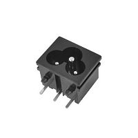 Разъем питания входной RUICHI IEC-320-C6, 3-х контактный, 220 В | код 113955 | Ruichi
