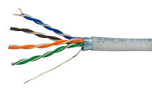 Витая пара Standard UTP 5e 2x2xAWG24 Cu PE Out. 500м SUPRLAN | код 01-0220-1 | СУПР