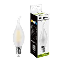 Лампа светодиодная 11Вт 230В E14 4000К матов. LB-714 FERON 38011