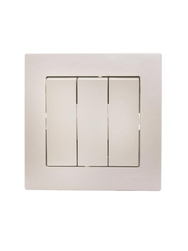 Vesna Выключатель 3-ой жемч. бел. перл. | код 742-3088-109 | LEZARD фото 7 Vesna Выключатель 3-ой жемч. бел. перл. | код 742-3088-109 | LEZARD фото 7