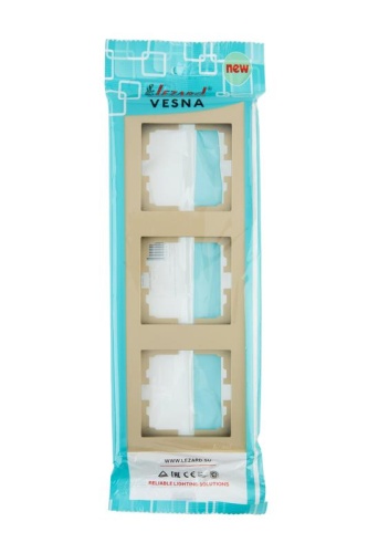 VESNA Рамка 3-ая вертикальная б/вст золото | код 742-3600-153 | LEZARD фото 5 VESNA Рамка 3-ая вертикальная б/вст золото | код 742-3600-153 | LEZARD фото 5