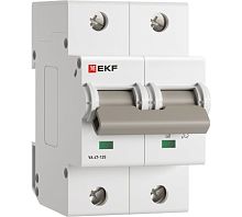 Автоматический выключатель ВА 47-125 2P 63А (D) 15кА PROXIMA EKF | код mcb47125-2-63D | EKF