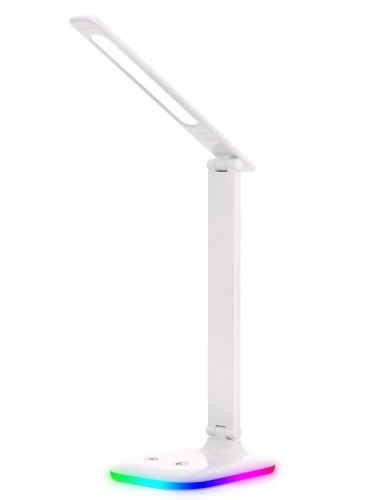 Светильник настольный UF-746 C01 LED 10Вт 3 уровня яркости ССТ RGB основание бел. | код 14476 | Ultraflash