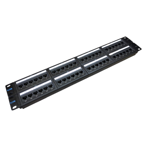Патч-панель TWT 48 портов, UTP, кат.6, 2U | код TWT-PP48UTP/6 | TWT