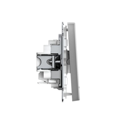 ARTGALLERY 1-клавишный ВЫКЛЮЧАТЕЛЬ с подсветкой, 10АХ, механизм, быстрозажимные клеммы, СТАЛЬ | код GAL000913S | Systeme Electric фото 7