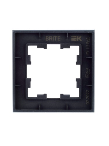 Рамка 1-м BRITE РУ-1-2-БрД стекло дым. | код. BR-M12-G-K30 | IEK фото 2 Рамка 1-м BRITE РУ-1-2-БрД стекло дым. | код. BR-M12-G-K30 | IEK фото 2