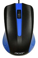 Мышь Acer OMW011 черный/синий оптическая (1200dpi) USB (3but) | код 1369694 | ACER