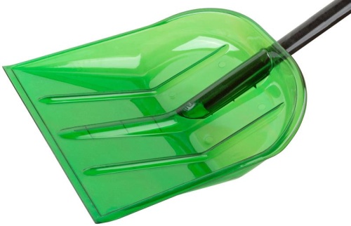 Лопата для уборки снега малая Профи 340х385х1350мм алюм. черенок; поликарбонат. FIT 68113 фото 4