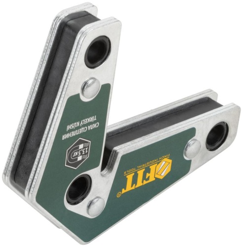 Угольник для сварки магнитный 3 угла усилие до 13 5кг FIT 81812 фото 6