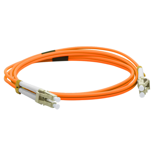 Патч-корд оптический LANMASTER, LSZH, дуплексный, LC/PC-LC/PC, MM 50/125, 2.0 м | код LAN-2LC-2LC/OM2-2.0 | LANMASTER