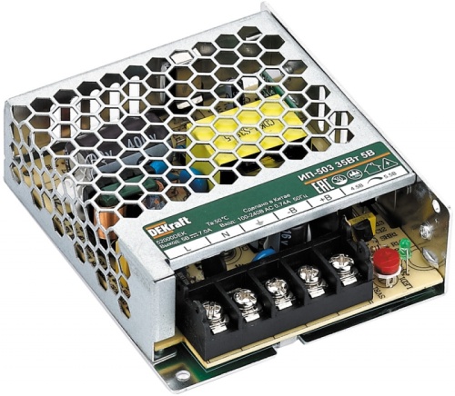 Импульсный источник питания 35Вт 24В 1,5А ИП-503 | код 52002DEK | DEKraft