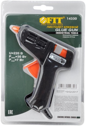 Пистолет клеевой 7мм 10Вт (30Вт) FIT 14330 фото 2 Пистолет клеевой 7мм 10Вт (30Вт) FIT 14330 фото 2