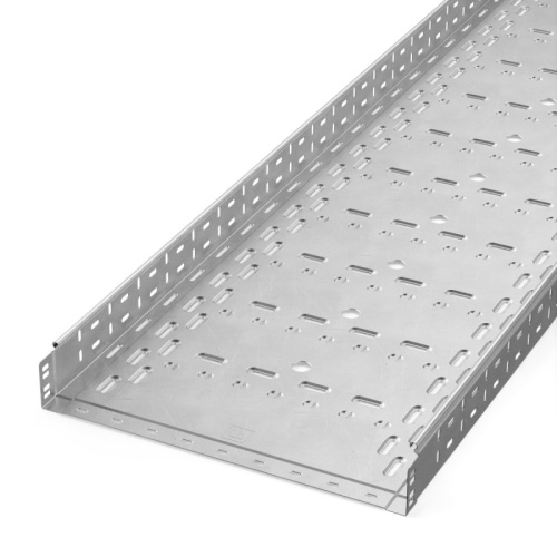 Лоток перфорированный Стандарт INOX (AISI 304) 500х80х3000 (1,0 мм) (3 м/уп) Промрукав | код PR16.2345 | ПРОМРУКАВ
