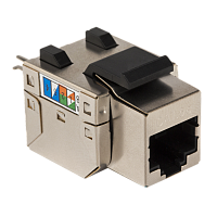 Модуль Keystone RJ45, Cat.5E, STP, 90 градусов, белый | код TWT-OK45STP/5E-WH | TWT